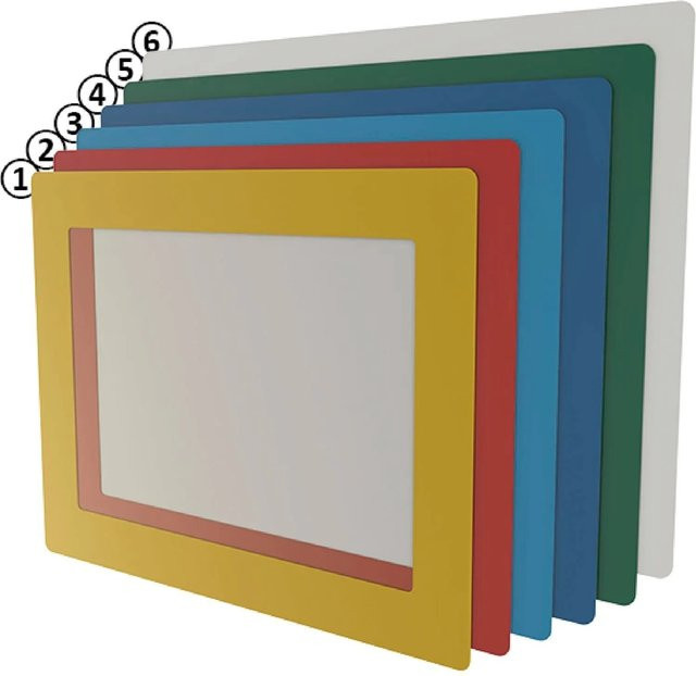 Fath Bodenfenster DIN A4 in Blau, 10 Stück, B: 38,0 cm x H: 29,0 cm - Bild 1