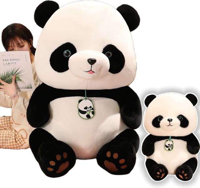 GDzaccly Panda Plüschtier, Plüschtiere, Weiß, Schwarz, Bunt / Mehrfarbig - Bild 1