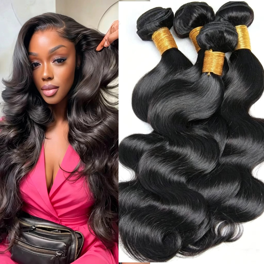 FIUMER Remy Indisches Echthaar-Extensions Body Wave Bundle - Bild 3