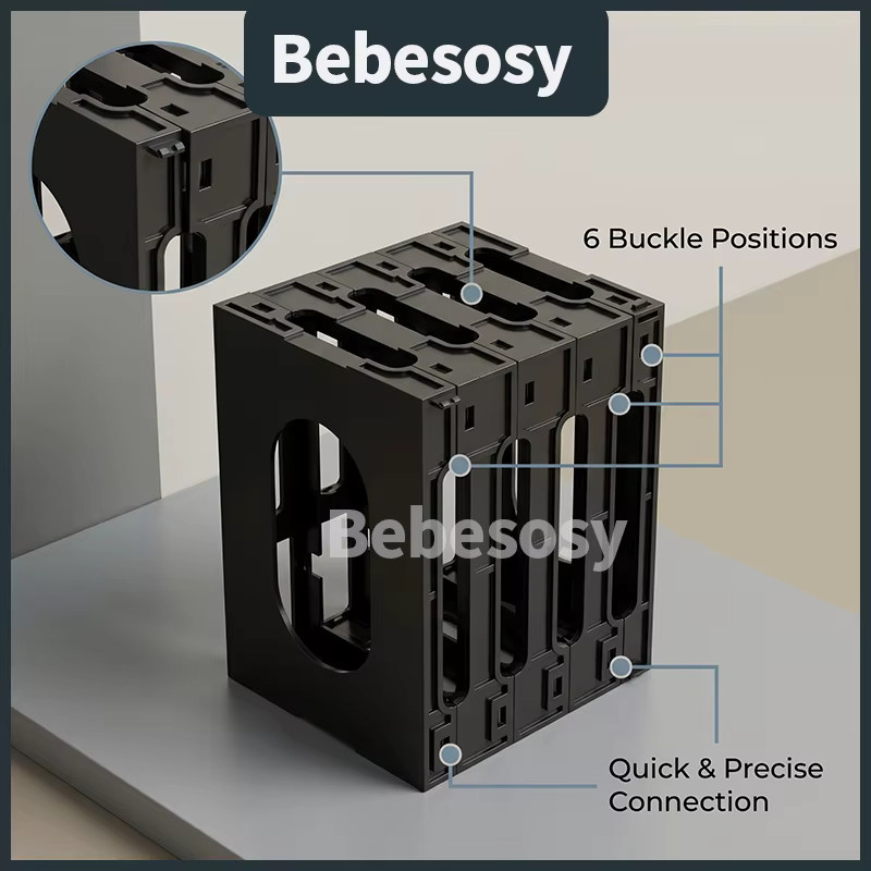 Bebesosy Batteriehalterung für 50Ah LiFePo4-Akku in Schwarz - Bild 4
