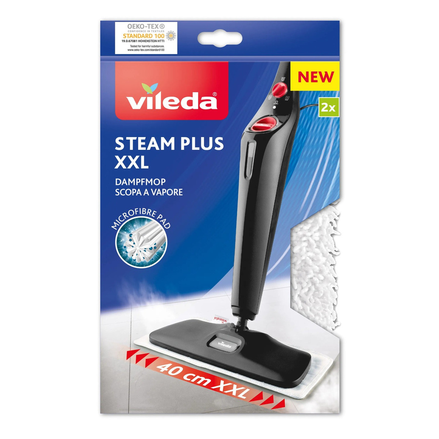 Vileda Steam Plus Ersatzbezug für Dampfreiniger XXL in Weiß - Bild 3