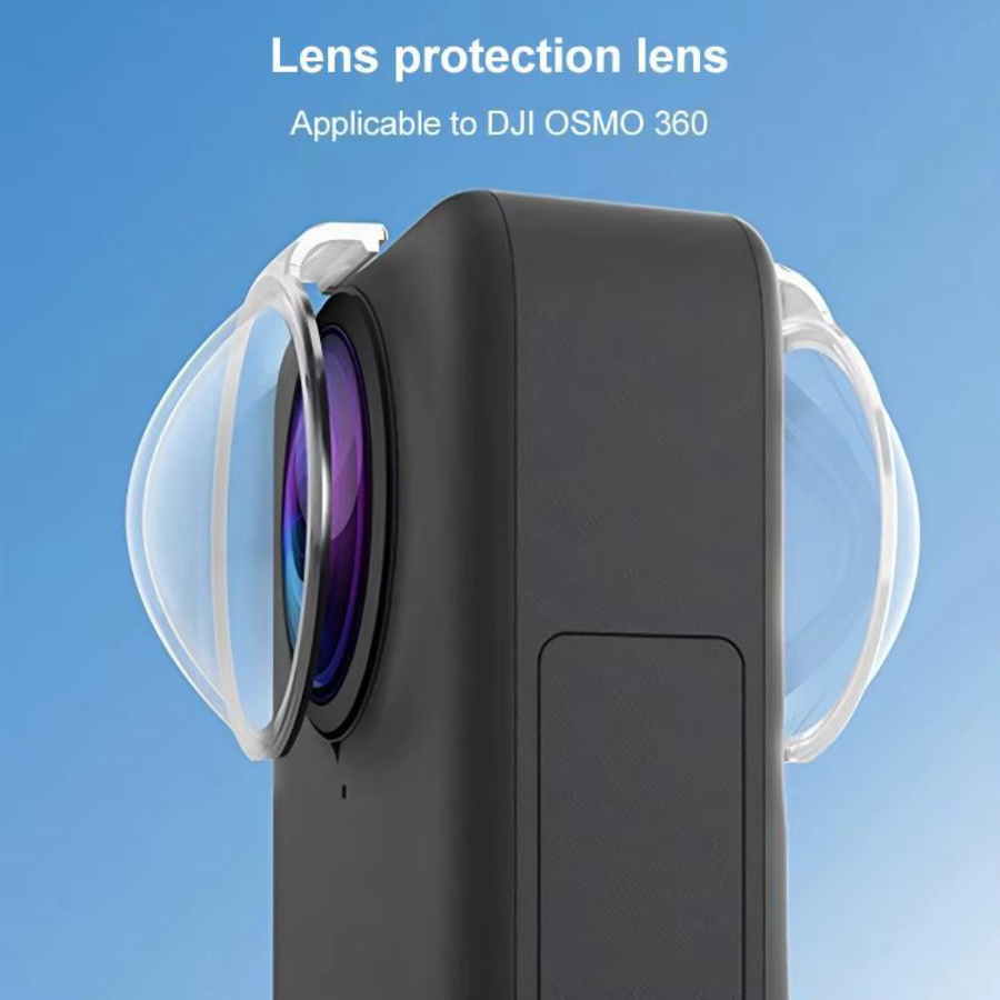 DJI Osmo 360 Kamera Objektivschutz Transparent Drehbare Wasserdichte Objektivkappe aus PC Anti Scratch Zubehör - Bild 3