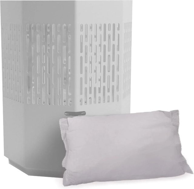 HomeLuxWorld Kompakter Designer-Luftentfeuchter in Grau Anthrazit B/T/H: 21,6 x 15,8 cm - Bild 1