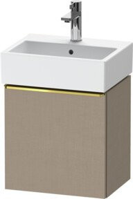 Duravit Waschtischunterschrank D-Neo in Beige, Wandmontage, 1 Tür, glänzend, B/T/H: 43,4 x 32,2 x 44 cm - Bild 1