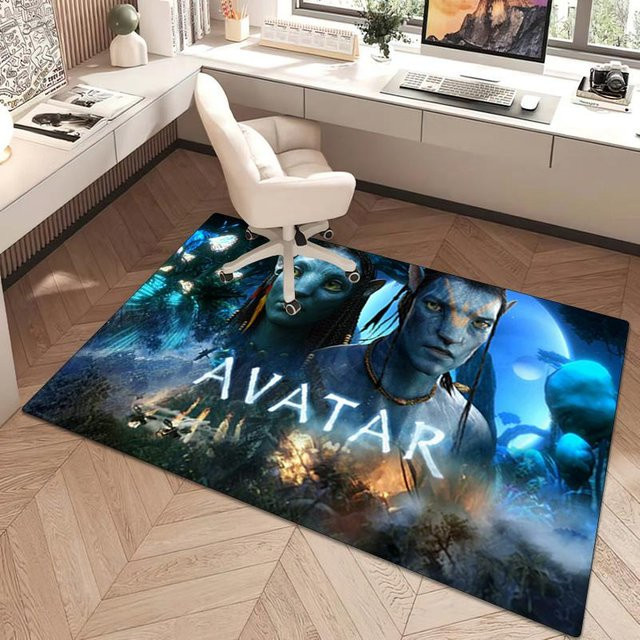 Avatar Teppich Dream Home Textiles, blauer dekorativer Bodenteppich für Wohnzimmer und Schlafzimmer, B/T: 40 x 60 cm - Bild 1