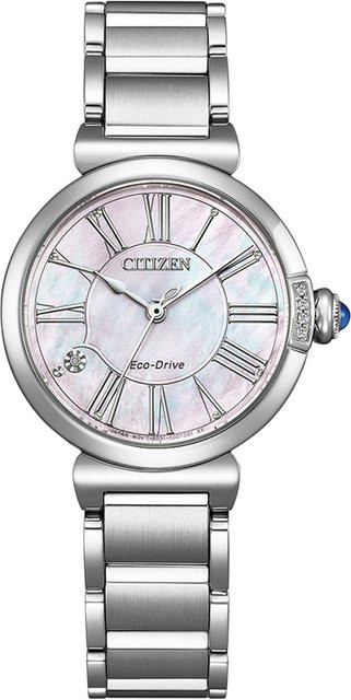Citizen Armbanduhr, Solar, Edelstahl, 30 mm, Weiß, Damen - Bild 1