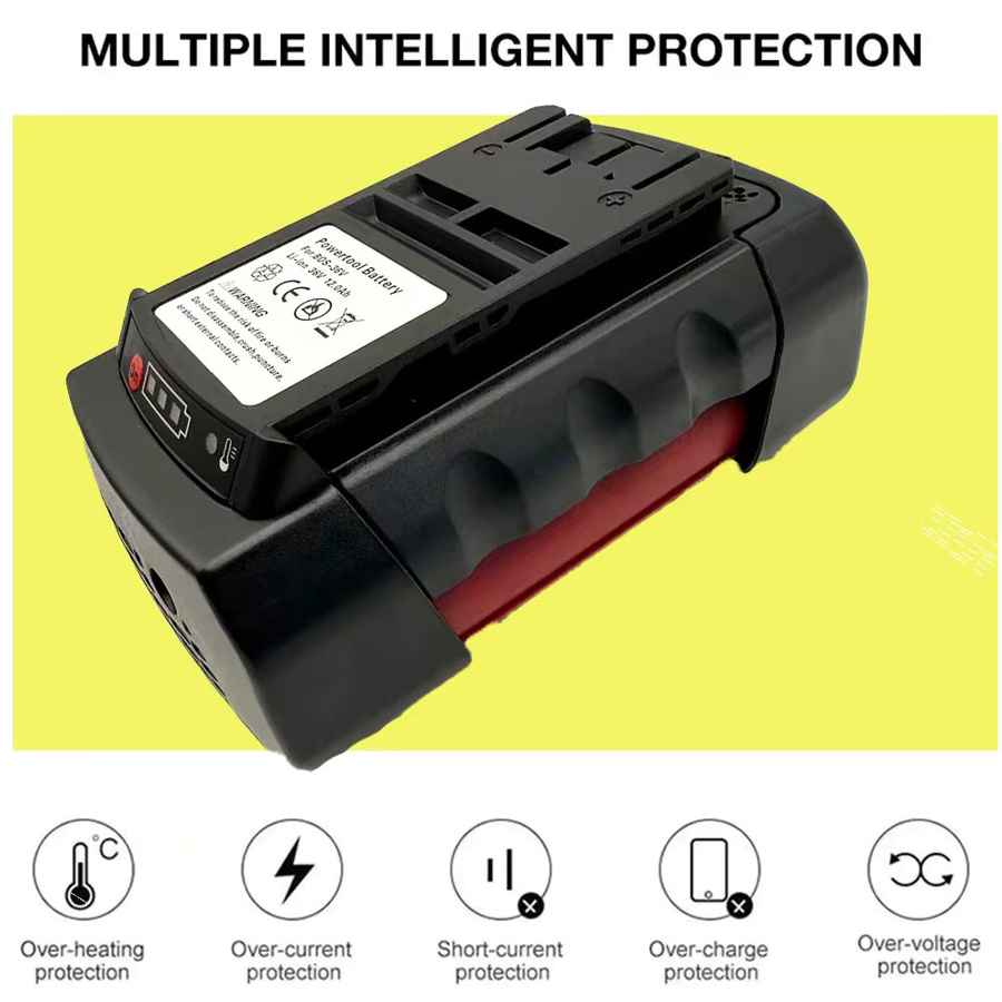 Bosch Lithium-Ionen-Akku 36 V, 6000 mAh, Schwarz, für BAT810 BAT836 BAT840 GBH36V-Li Elektrowerkzeuge - Bild 3