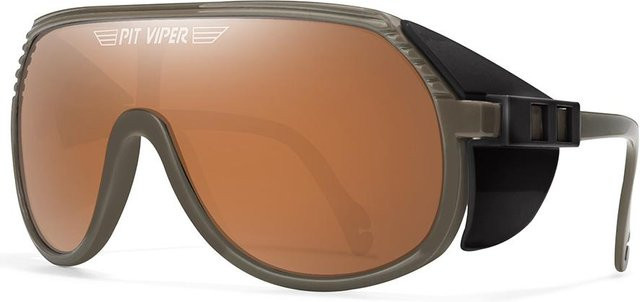 Radsport-Sonnenbrille Aviator, Unisex, Vollrand, Kunststoff, Multicolour, Braun - Bild 1