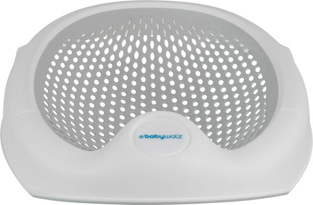 Baby-Walz Basics Badewannensitz in Grau, zusammenfaltbar und BPA-frei mit rutschfester Basis - Bild 1