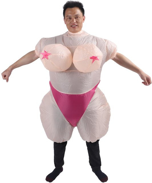 mfySpace Aufblasbares Kostüm für Erwachsene, White, Polyester - Bild 1