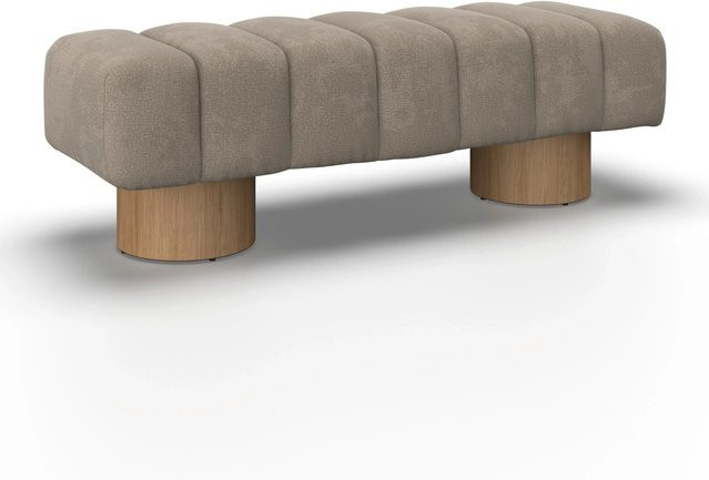 Bessagi Home Sitzbank Alina in Chenille Hellbraun, modern gepolstert, B/T/H: 240 x 45 x 45 cm - Bild 1