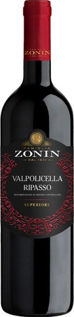 Zonin Rotwein Ripasso Valpolicella Superiore, Corvina, Venetien, 2022, trocken, 0,75 l