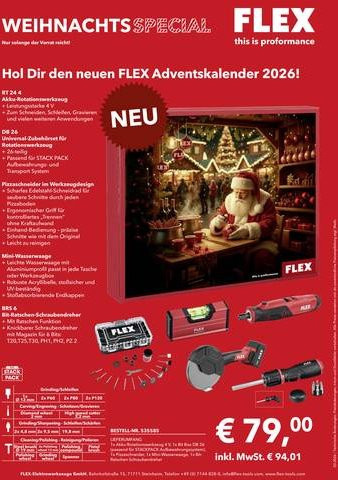 Flex Werkzeug Adventskalender in Multicolour - Bild 1