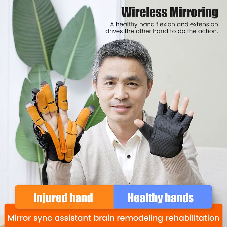 SUOLAER Roboter-Handschuh zur Handrehabilitation bei Schlaganfall und Gehirnblutung zur Förderung der Fingerfunktion und Erholung bei Hemiplegie - Bild 3