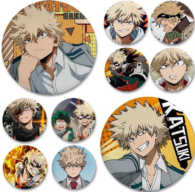 KAYOU Brosche, Katsuki Bakugo, Metall - Bild 1