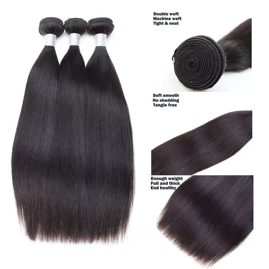 Dula A Hair Brasilianische Echthaar-Extensions, Remy-Haarbündel - Bild 4