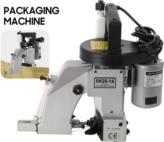 GK26-1A Tragbare elektrische Taschenverschließmaschine in Silber für gewebte Taschen - Bild 1