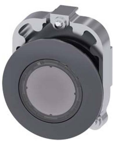 Siemens 3SU1061-0JA70-0AA0 Leuchtdruckschalter Schwarz Transparent IP66 IP67 IP69/IP69K Durchmesser: 38 mm, Höhe: 38 mm - Bild 1