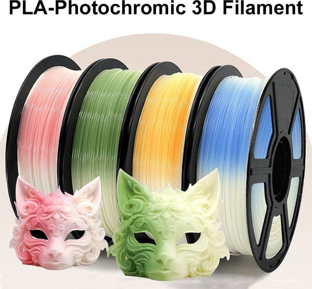 3D Maliang PLA 3D-Drucker-Filament Farbwechsel UV-reaktiv, Durchmesser: 1,75 mm - Bild 1