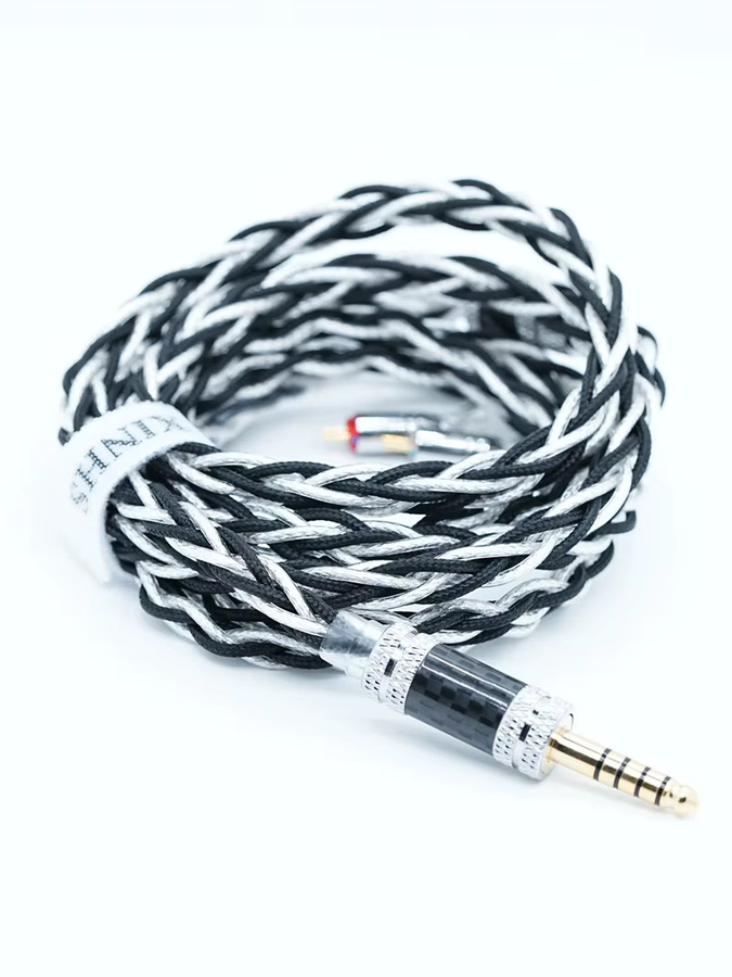 XINHS S88 Snow Treading Hybrid Kopfhörer-Upgrade-Kabel aus 8-adrigem Einkristall-Kupfer und Einkristall-Silber mit 3,5 mm Klinkenstecker - Bild 3