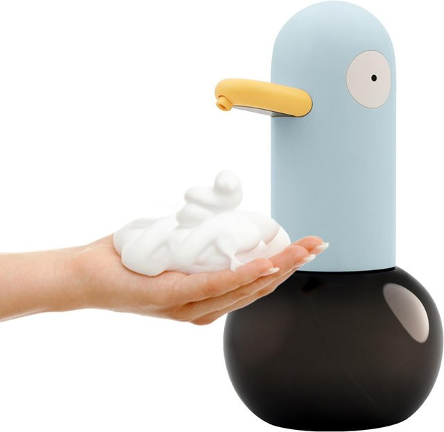 Automatischer Schaumseifenspender in Entenform von TOMTOP JMS, berührungslos und wiederaufladbar via USB, Blau, 400 ml - Bild 1