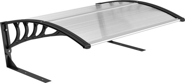 Outsunny Mähroboter Garage aus Aluminium mit UV-beständigem Polycarbonat-Dach, wetterfester Unterstand für Rasenmäher in Weiß, B/T/H: 100 x 81 x 43 cm - Bild 1