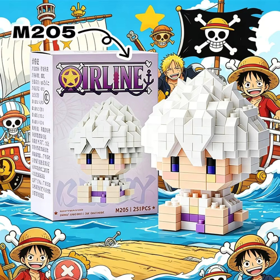 Bandai One Piece Anime-Bausteine Mystery Box, Mini-Figuren, 3D-Modell - Bild 4