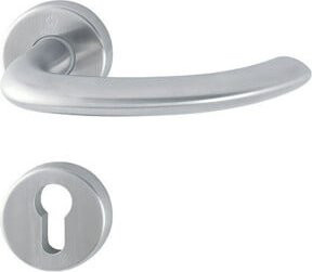 Hoppe Rosettengriff aus Edelstahl in Silber - Bild 1