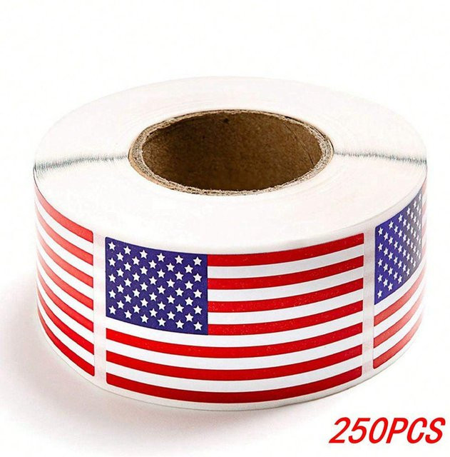 Binchi Outdoor Product Amerikanische Flaggen Aufkleber USA Patriotische Sticker in Mehrfarbig für Notizbücher, Karten und Scrapbooking - Bild 1