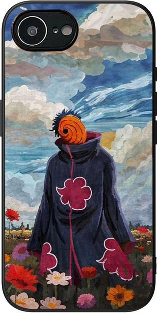 Anime Handyhülle für Apple iPhone 16 15 14 13 12 11 Pro Max XR SE in Multicolor mit Naruto Charakteren wie Sasuke, Obito, Uchiha und Itachi - Bild 1