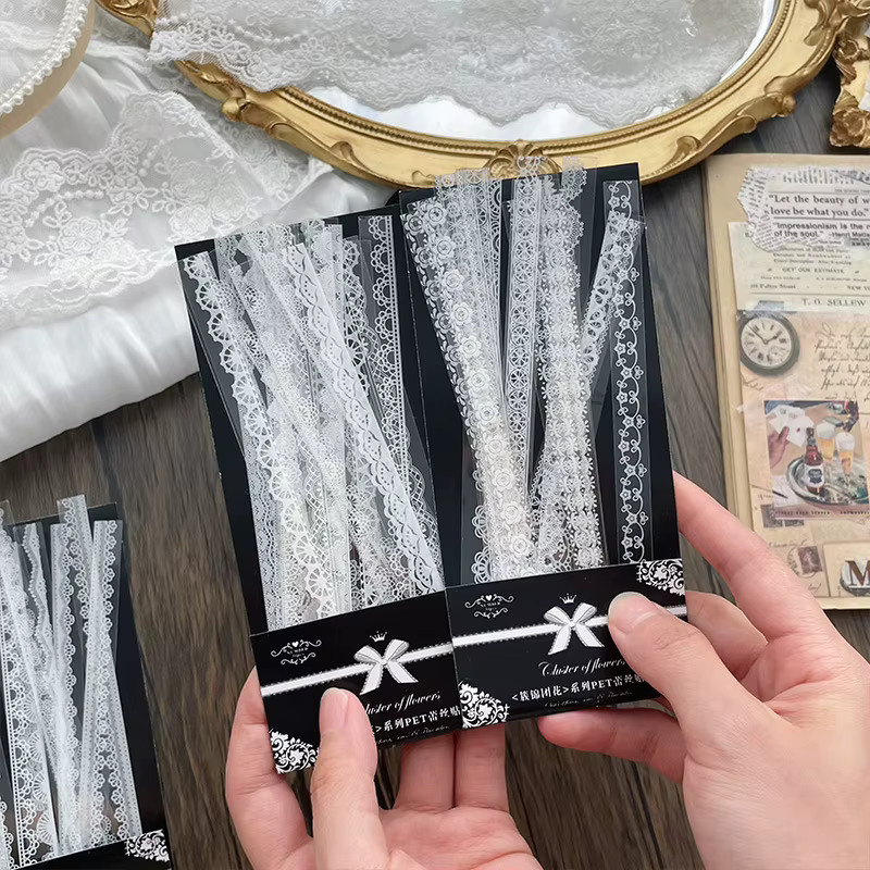 30 Stück Kreative Streifen Aufkleber in Weiß für DIY Scrapbooking, Tagebuch und Planner Dekoration - Bild 2
