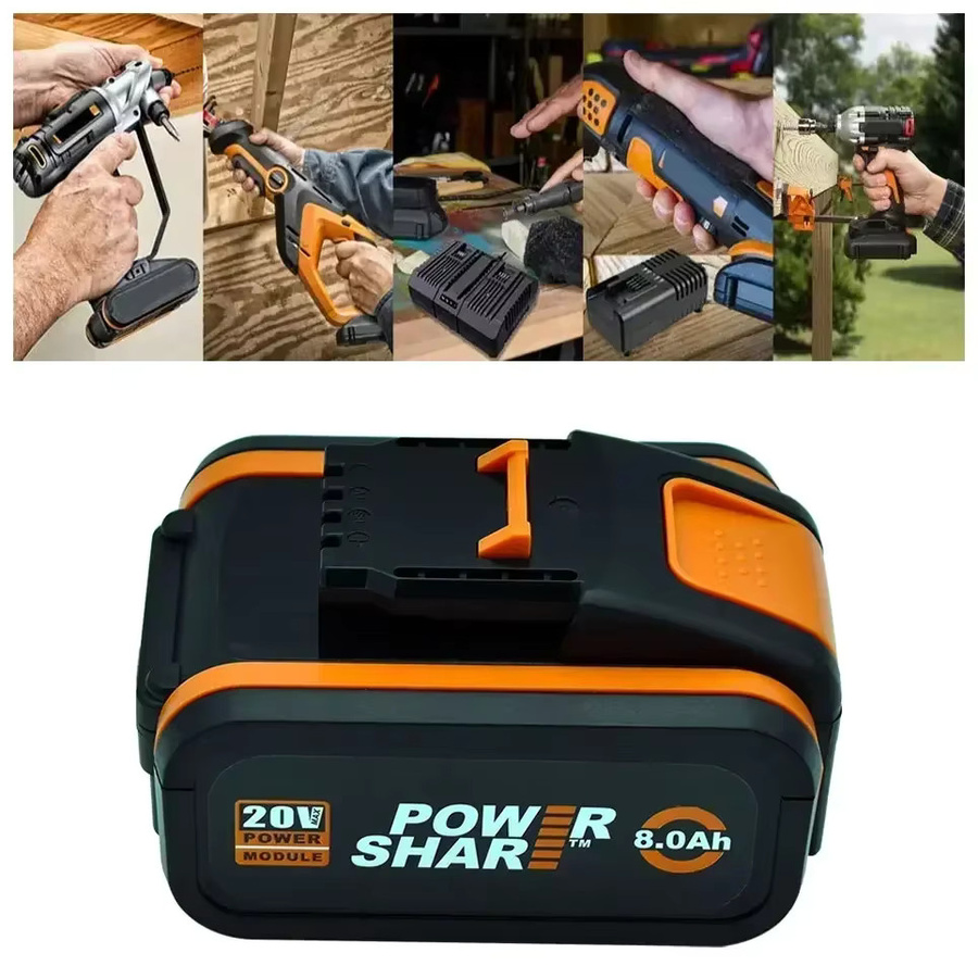 Worx 20 V Lithium-Ionen Akku 8,0 Ah für Elektro- und Gartengeräte - Bild 3