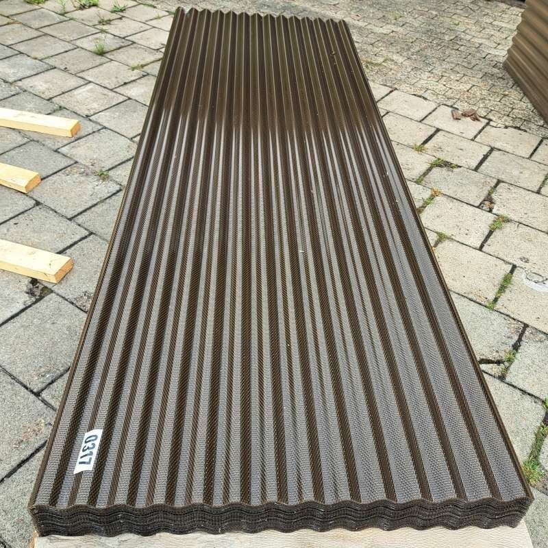 Acrylglas Wellplatte Friedrich von Lien AG in Bronze, B/H: 104,5 x 300 cm, Stärke: 3,0 mm - Bild 1