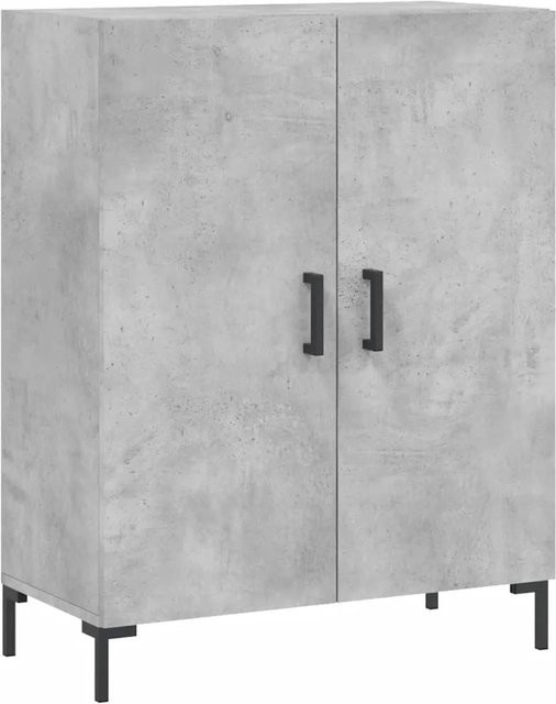 vidaXL Sideboard in Betongrau aus Holzwerkstoff und Metall, B/T/H: 69,5 x 34 x 90 cm - Bild 1