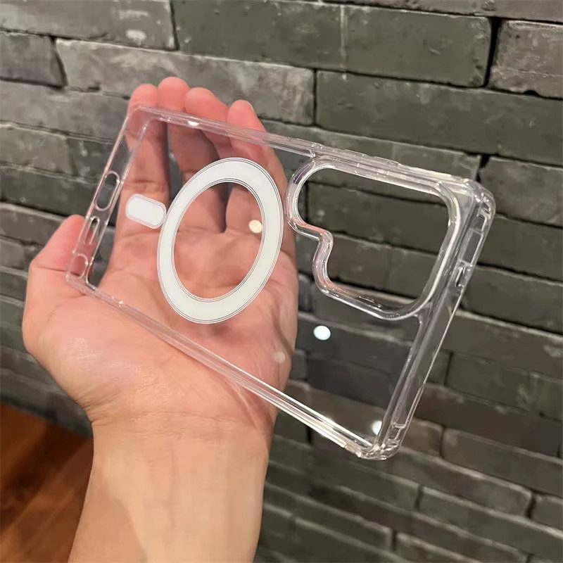 MagSafe Magnetische Schutzhülle für Samsung Galaxy S25 Ultra S24 Plus S23 S22 S21 FE Ultra S25 Edge, Transparente stoßfeste Abdeckung - Bild 2