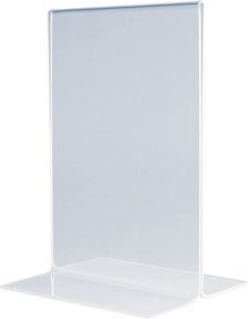 Magnetoplan Tischaufsteller gerade transparent A4 B: 21,0 cm, H: 29,7 cm - Bild 1