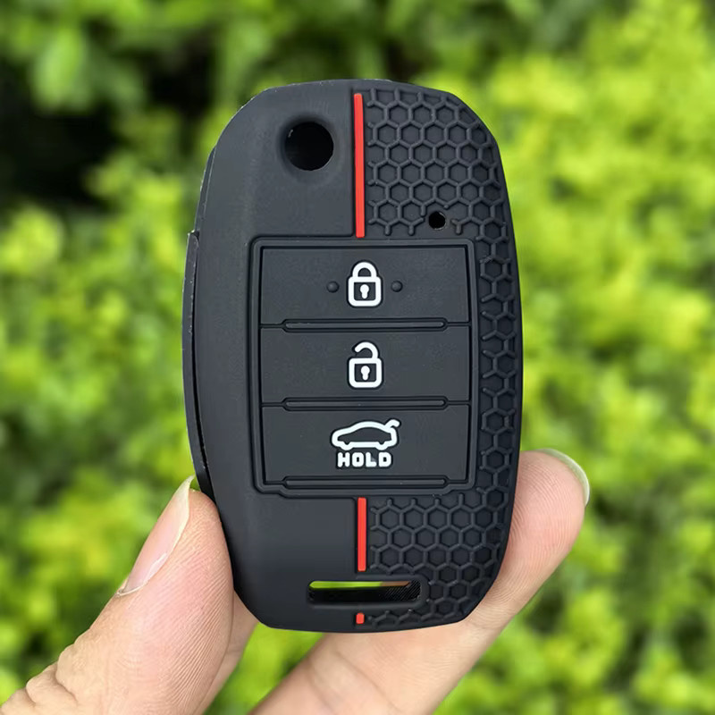 Autoschlüsselhülle für Kia in Schwarz für Picanto, Sportage, GT Line, Rio, Cerato, Soul, K5, Ceed, Optima, Seltos, Sorento, Forte, Stinger und Telluride - Bild 3