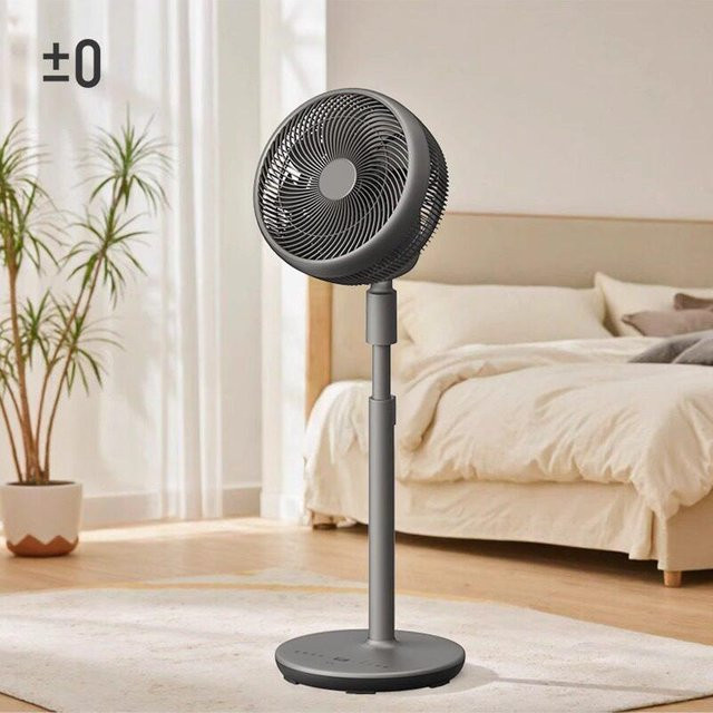 ElectroCN Null-Luftzirkulator Standventilator in Grau - Bild 1