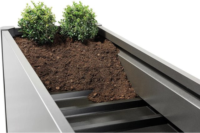 Biohort Zwischenboden 2-teilig für Hochbeet Dunkelgrau-Metallic B: 200 cm, T: 50 cm - Bild 1