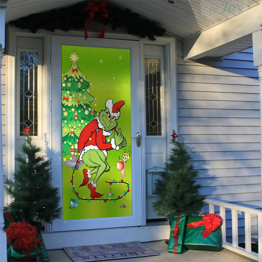 VIKAMA Monster Thief Weihnachts-Türvorhang und Banner-Dekoration in Multicolour, Höhe: 180 cm, Breite: 90 cm, Tiefe: 90 cm - Bild 2