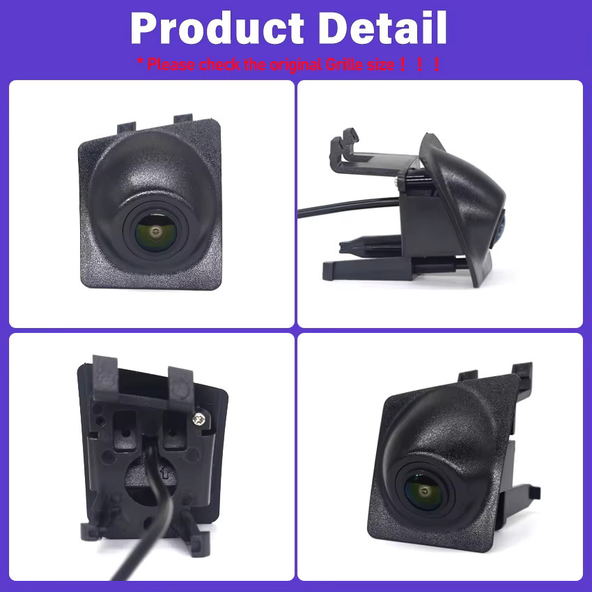 CARBAOHUI Full HD 1080P Auto Frontkamera für BMW E60 F30 F10 E46 E39 X5 E53 E39 F11 X3 E83 F25 E90 F31 E82 E61 X1 E84 F48 E70 E92 in Schwarz - Bild 3
