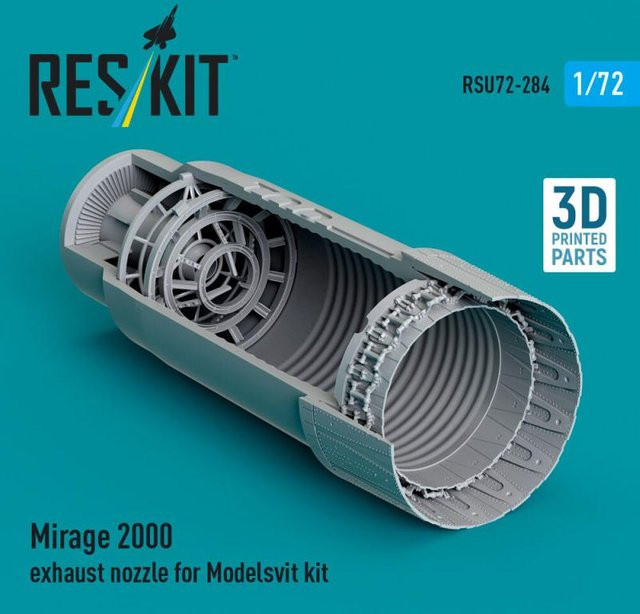 Modelsvit Mirage 2000 - Exhaust nozzle, 3D Printed - Bild 1