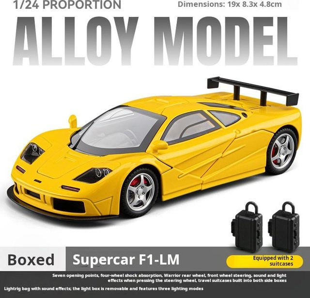 Linyi toy car F1 Super Sportwagen Modellauto, 1:24, mit Ton & Licht, ab 14 Jahren - Bild 1