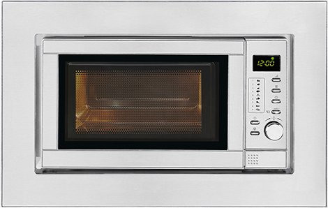 Exquisit EMW 19-7 G Einbau-Mikrowelle mit Grill in Silber - Bild 1