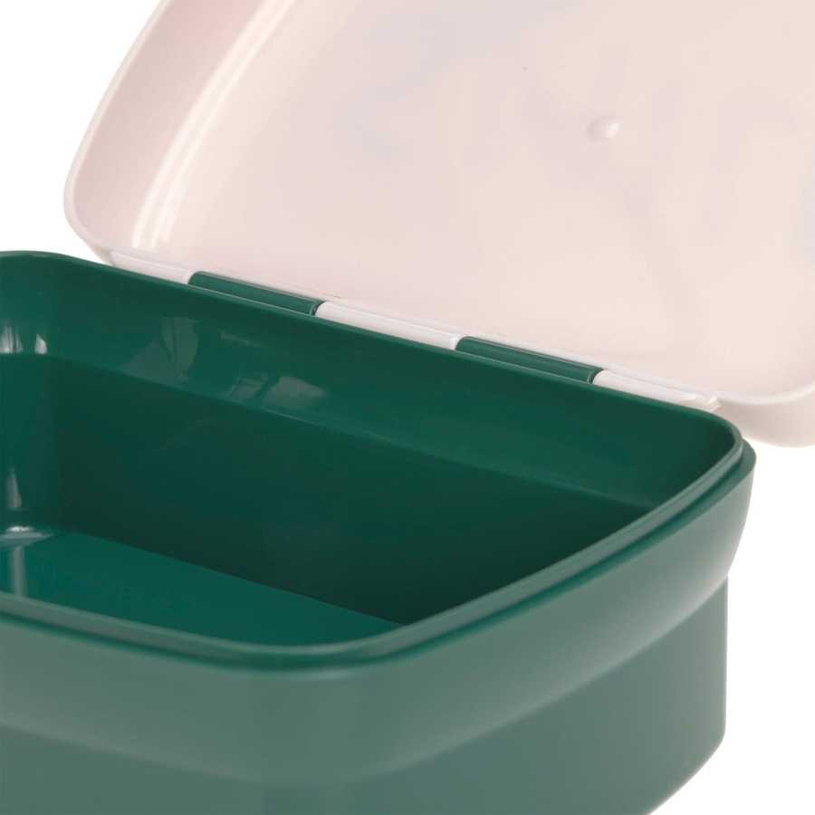 Lässig Lunch Set Little Gang Smile in Milky und Ocean Green, auslaufsicher und BPA-frei mit Unterteilungen - Bild 2