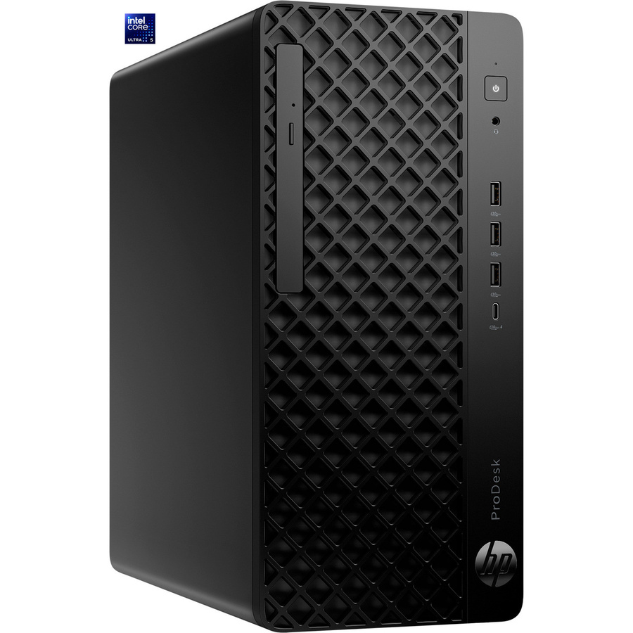 HP ProDesk 4 Tower G1i Desktop PC, Intel Core Ultra 5, 16GB RAM, 512GB SSD, Schwarz - Bild 1