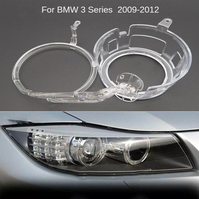 JHao Xin DRL Lichtleiterplatte und Lichtleitrohr für BMW 3er E90 2009-2012, Tagfahrlicht Angel Eye in Transparent - Bild 1