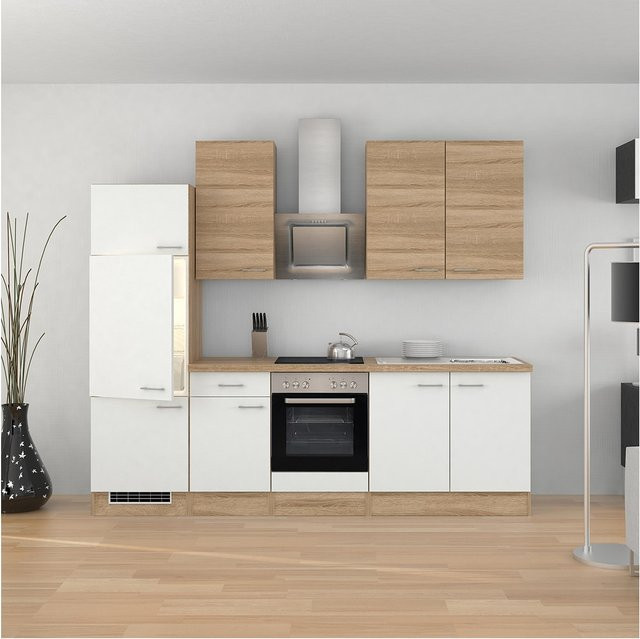 Flex-Well Küchenzeile Samoa in Beige, Breite: 270 cm, Höhe: 200 cm, Tiefe: 57 cm - Bild 1