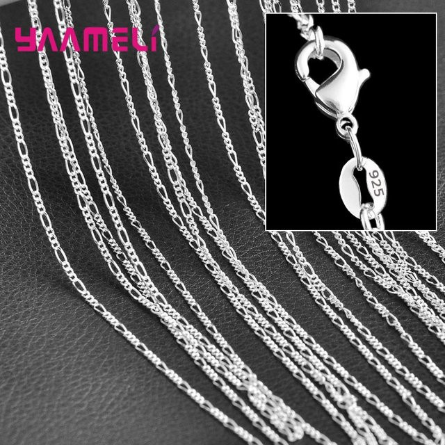 YAAMELI Halskette 925 Silber, Figaro, 40-75 cm, Unisex - Bild 1
