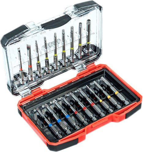 Connex Bitsatz Lang 1/4 Zoll Sechskant in Grau und Multicolour aus Stahl - Bild 1
